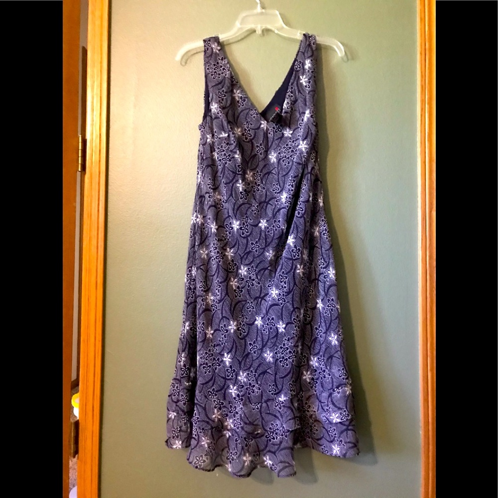 Ladies Black Flowered Dress